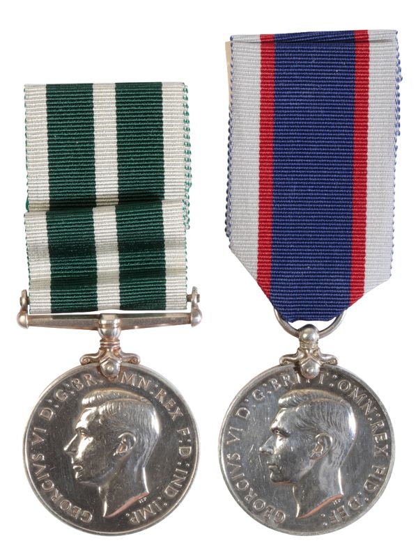 TWO GV NAVAL LSGC MEDALS