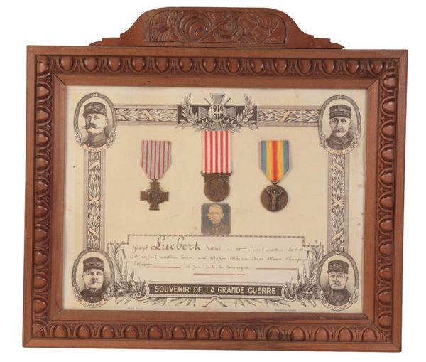 WWI FRENCH MEDALS TO JOSEPH LUCBECH