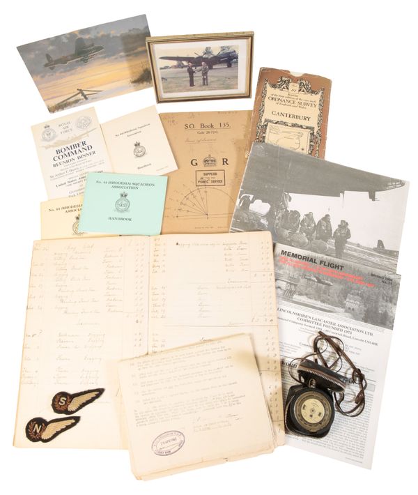 COLLECTION OF DOCUMENTS AND RAF ASSOCIATION LETTERS TO DOUG E PACKHAM OF 44 SQUADRON