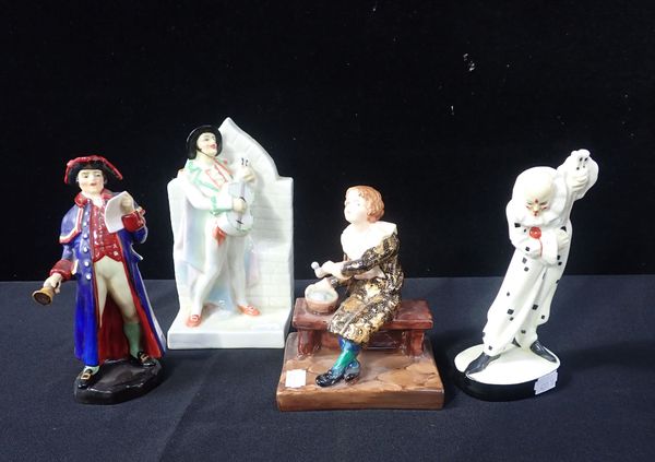 FOUR TUSCAN BONE CHINA FIGURES