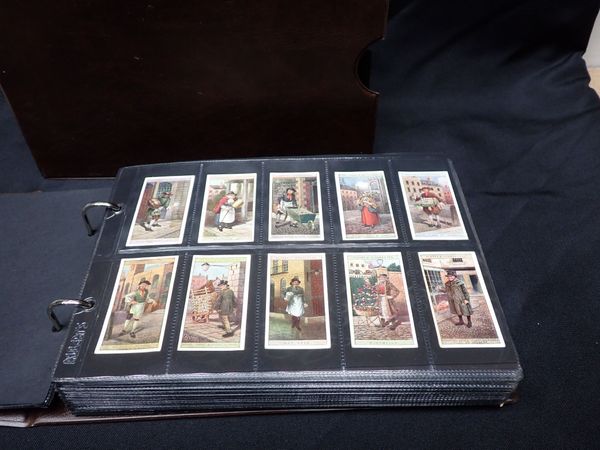 AN ALBERT’S BROWN VINYL CIGARETTE CARD ALBUM