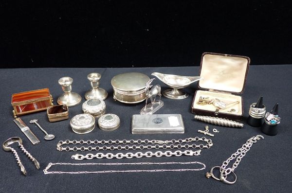 A COLLECTION OF SMALL SILVER