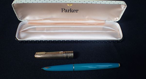 A PARKER PEN; 'USED BY H.M. QUEEN ELIZABETH II 14th JULY 1966'