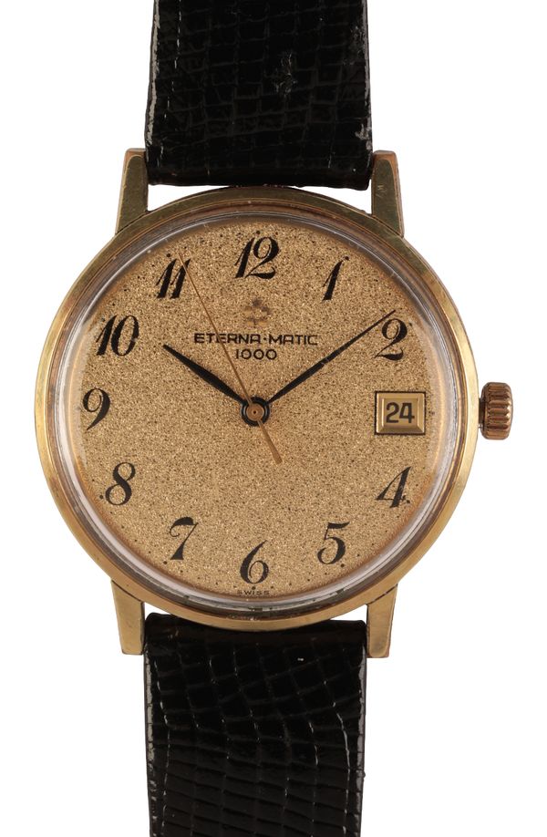 ETERNA-MATIC: A GENTLEMAN'S GOLD-PLATED WRISTWATCH