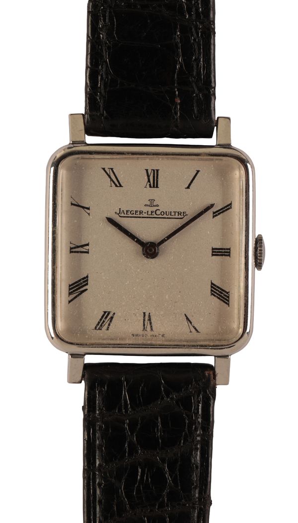 JAEGER-LECOULTRE: A GENTLEMAN'S STAINLESS STEEL WRISTWATCH