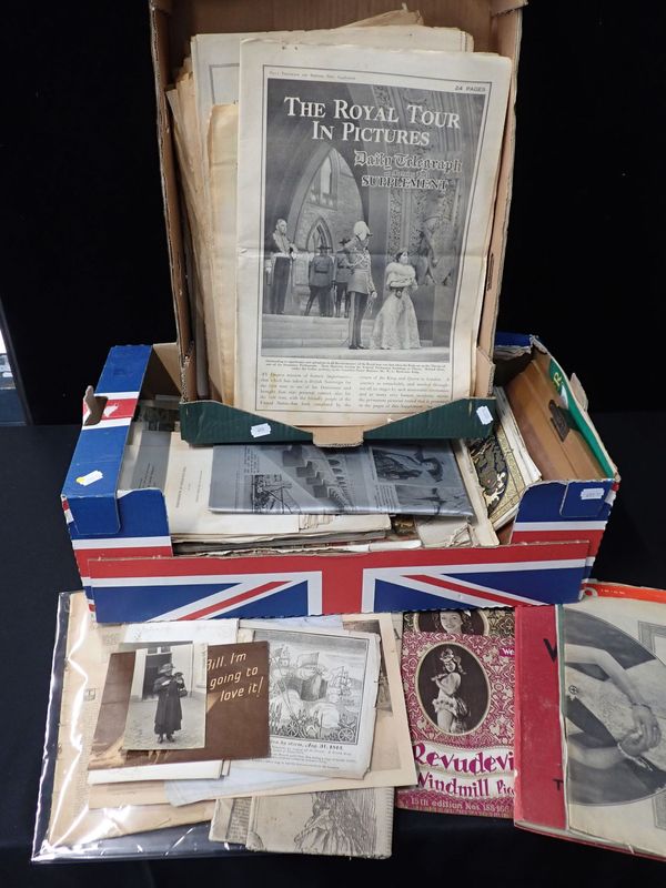 A QUANTITY OF ROYAL AND OTHER EPHEMERA