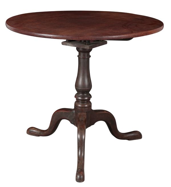 A GEORGE III MAHOGANY TRIPOD TABLE