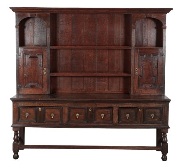 AN OAK DRESSER