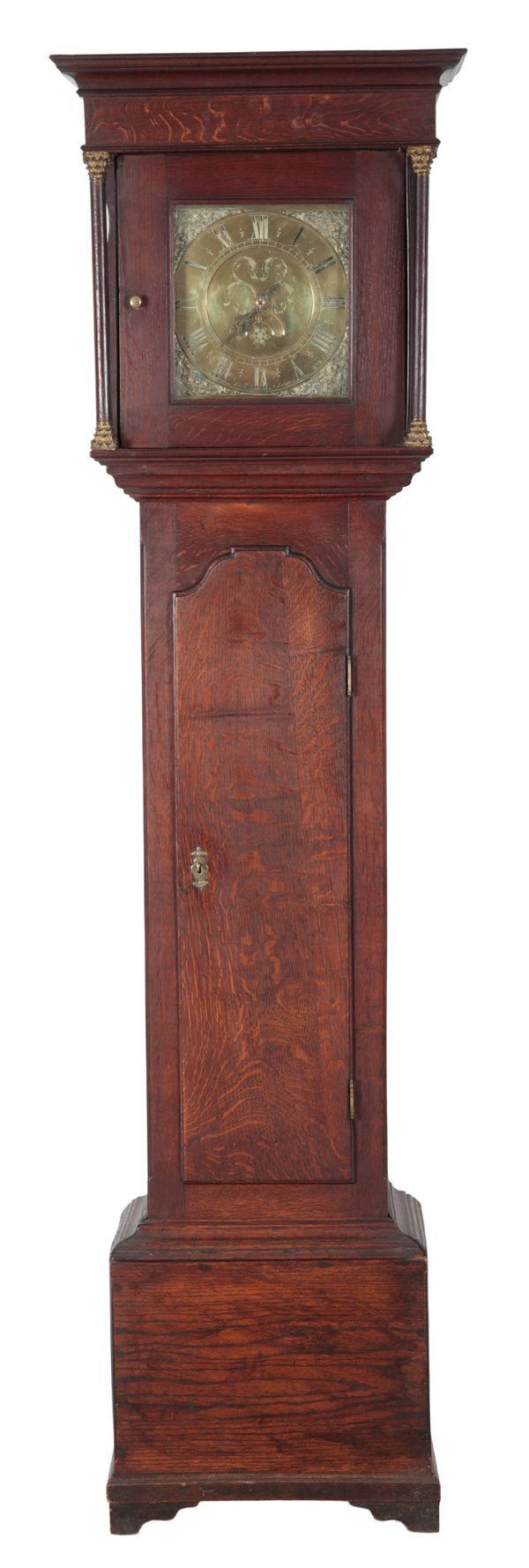 AN OAK LONGCASE CLOCK BY WILL SNOW