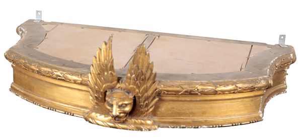 A GILTWOOD AND COMPOSITION CORONA