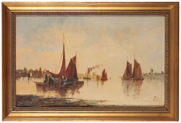 J DAY: 19th CENTURY, HARBOUR SCENE