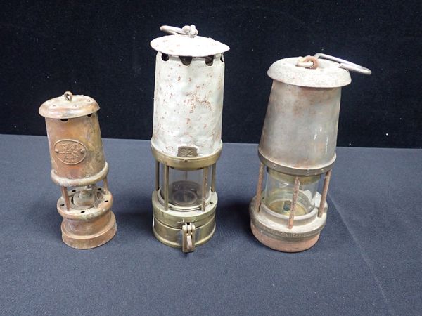 THREE MINERS LAMPS