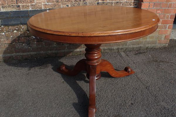 A VICTORIAN MAHOGANY BREAKFAST TABLE