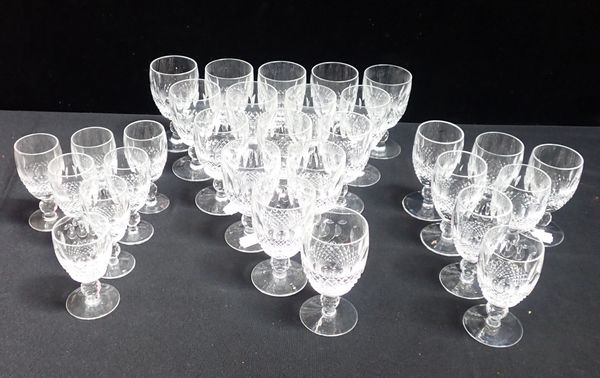 A SUITE OF WATERFORD COLLEEN PATTERN DRINKING GLASSES