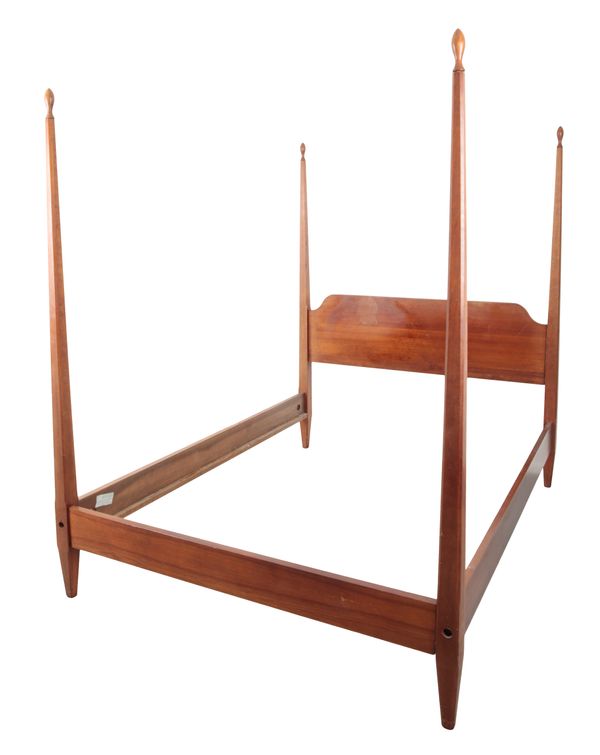 AN AMERICAN CHERRY WOOD FOUR POSTER BED