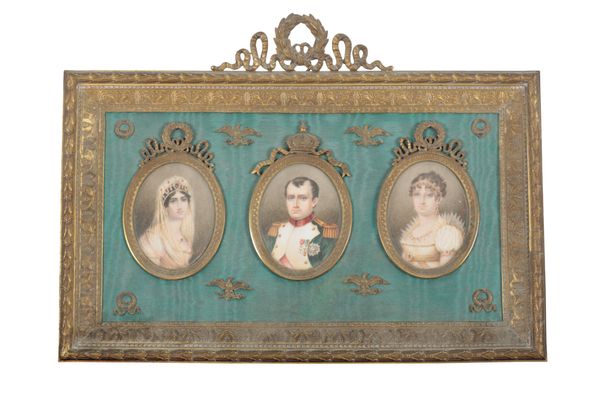 NAPOLEONIC INTEREST: A TRIPTYCH OF PORTRAIT MINIATURES