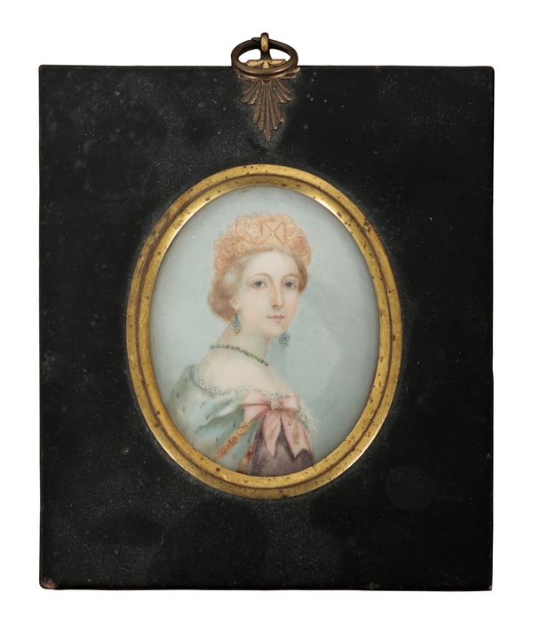 A 19TH CENTURY PORTRAIT MINIATURE