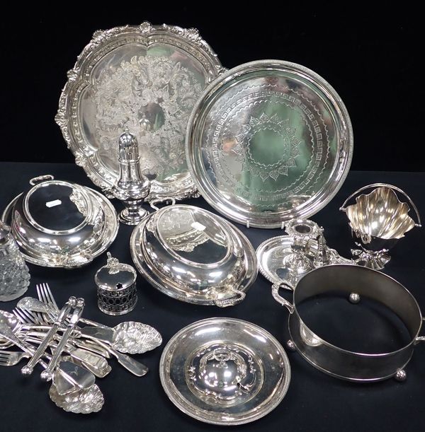 A COLLECTION OF SILVER PLATED WARE