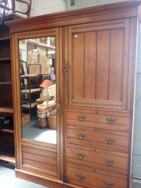 A LATE VICTORIAN COMPACTUM WARDROBE