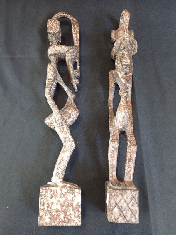 A PAIR OF AFRICAN FIGURES