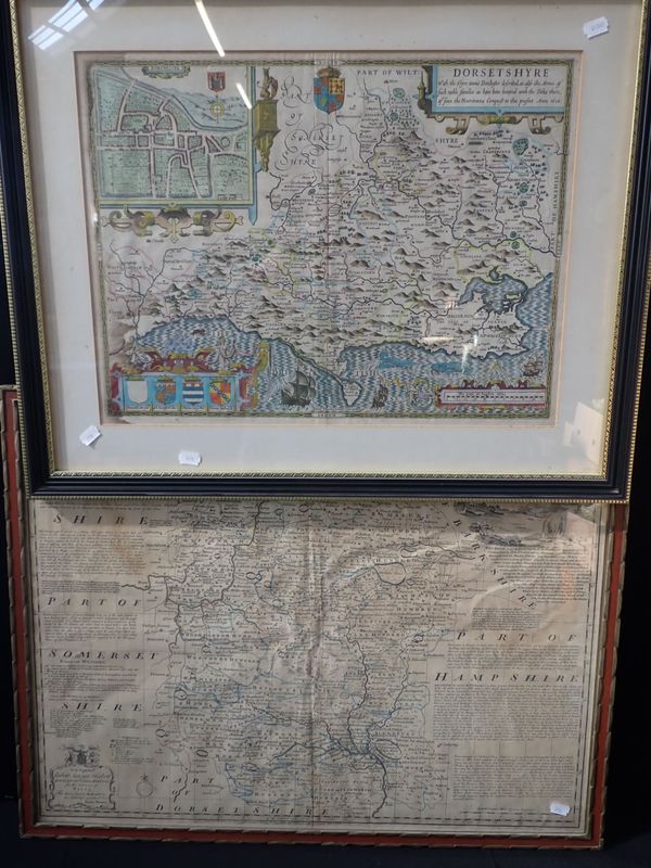 MAP OF DORSETSHYRE PUBLISHED IN 1610