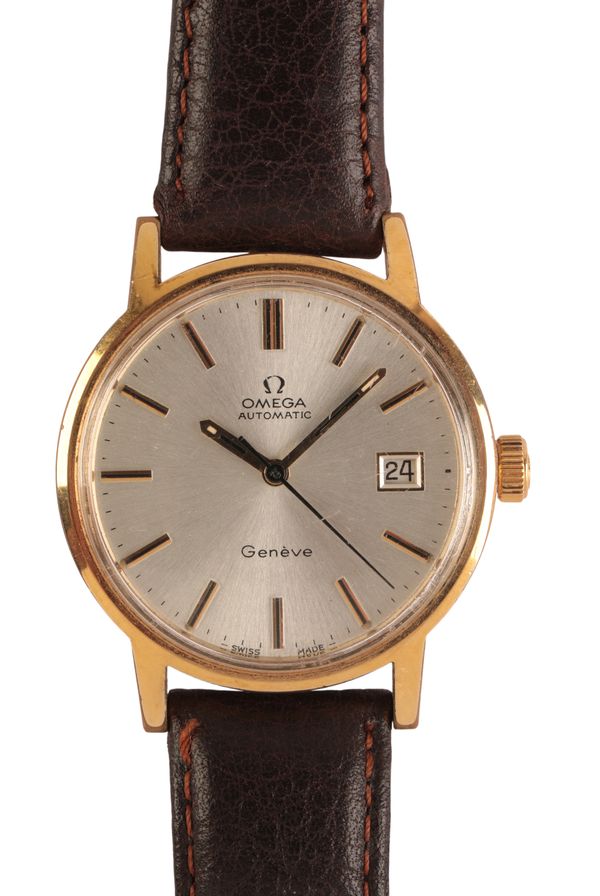 OMEGA GENEVE: A GENTLEMAN'S GOLD-PLATED WRISTWATCH