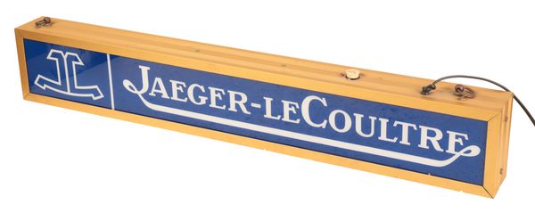 JAEGER-LECOULTRE: AN ILLUMINATED DOUBLE-SIDED SHOP SIGN