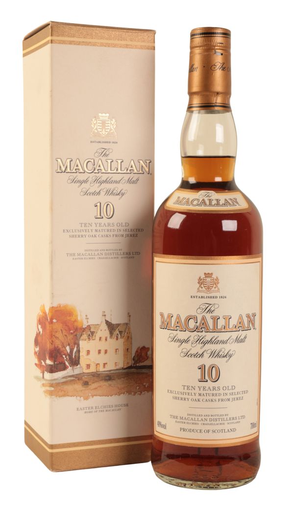 MACALLAN SINGLE HIGHLAND MALT SCOTCH WHISKY 10