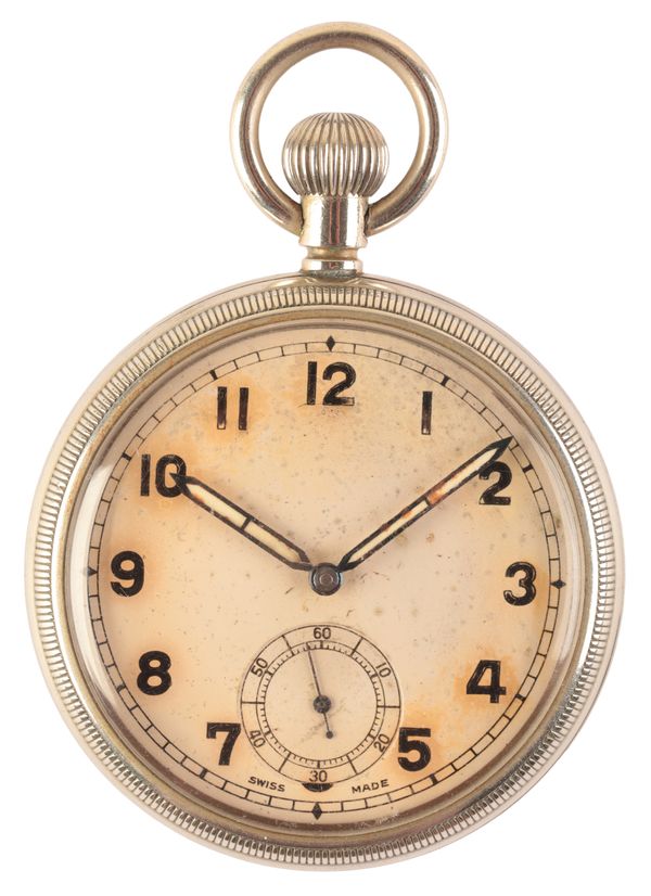 AIR MINISTRY: A GENTLEMAN'S NICKEL PLATED POCKET WATCH