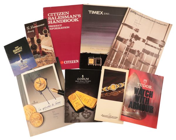 A COLLECTION OF VARIOUS WATCH CATALOGUES