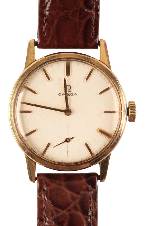 OMEGA: A GENTLEMAN'S GOLD-PLATED WRISTWATCH