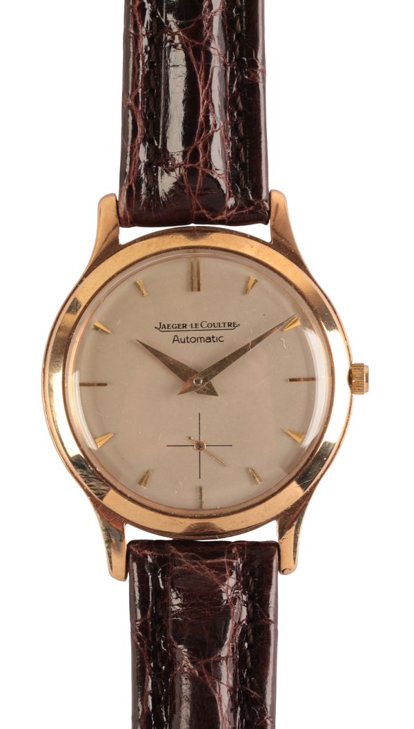 JAEGAR-LECOULTRE: A GENTLEMAN'S 9CT GOLD WRISTWATCH