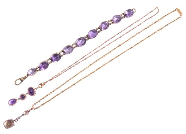 AN AMETHYST BRACELET