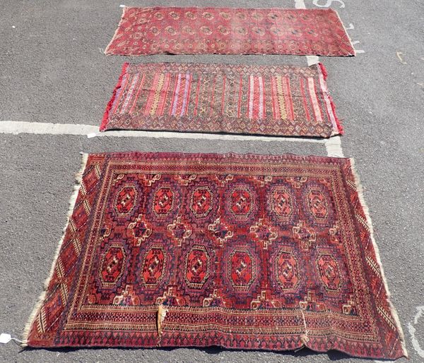 THREE ANTIQUE RUGS