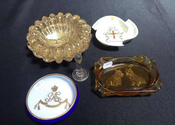 A CROWN DEVON TRENTHAM 'OUTCASTS' 1941 ANNIVERSARY ASHTRAY