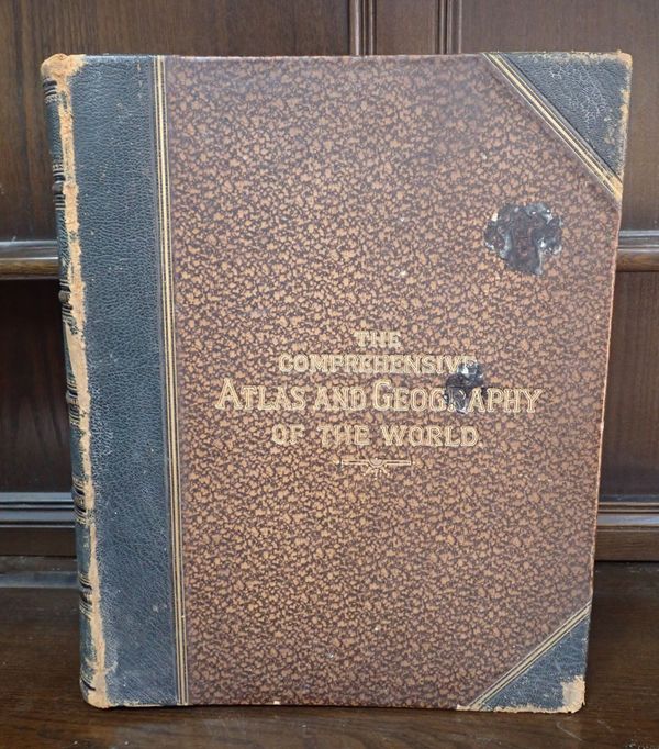 THE COMPREHENSIVE ATLAS AND GEOGRAPHY OF THE WORLD, W.G. BLACKIE, 1886