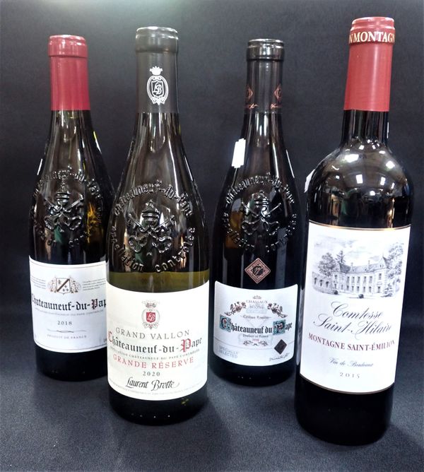 CHATEAUNEUF-DU-PAPE; THREE BOTTLES