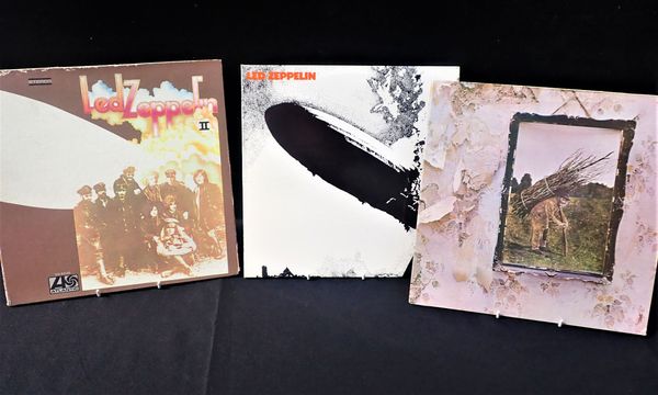 3 LED ZEPPELIN VINYL ALBUMS