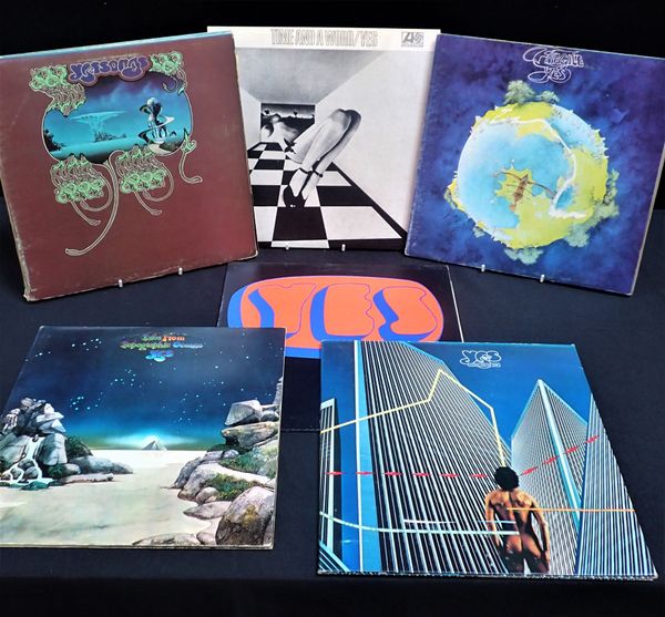 5 YES VINYL ALBUMS