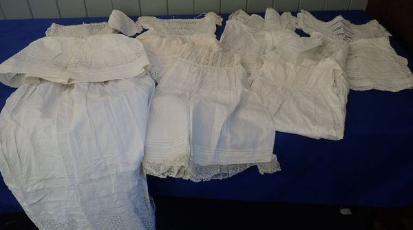 A QUANTITY OF 19TH CENTURY EMBROIDERED CHILDREN'S DRESSES