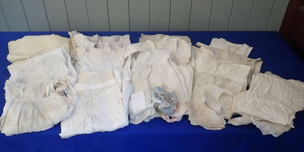 A QUANTITY OF 19TH CENTURY BABY'S CLOTHES