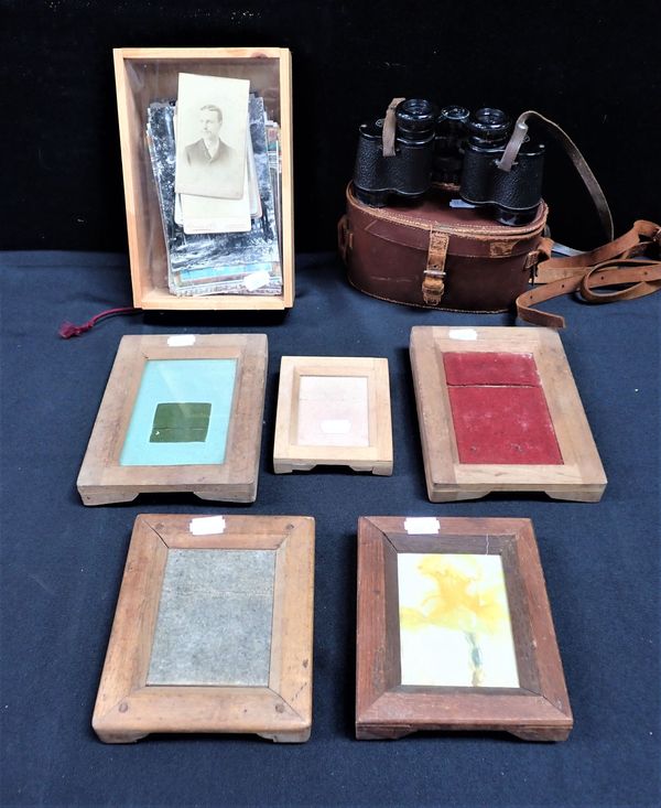 FIVE EARLY PHOTOGRAPHIC PRINTING FRAMES