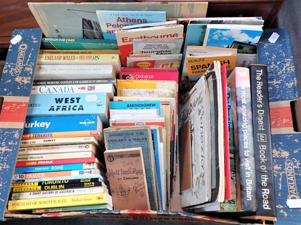 A QUANTITY OF MAPS, PICTORIAL SOUVENIR ALBUMS