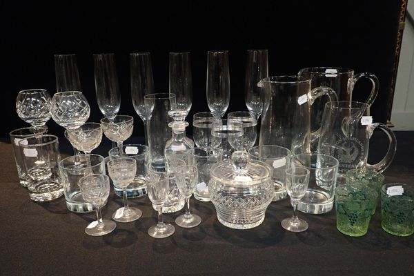 A COLLECTION OF DOMESTIC GLASS