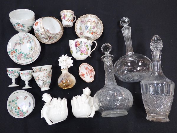 A MEISSEN CUP WITH FLORAL DECORATION