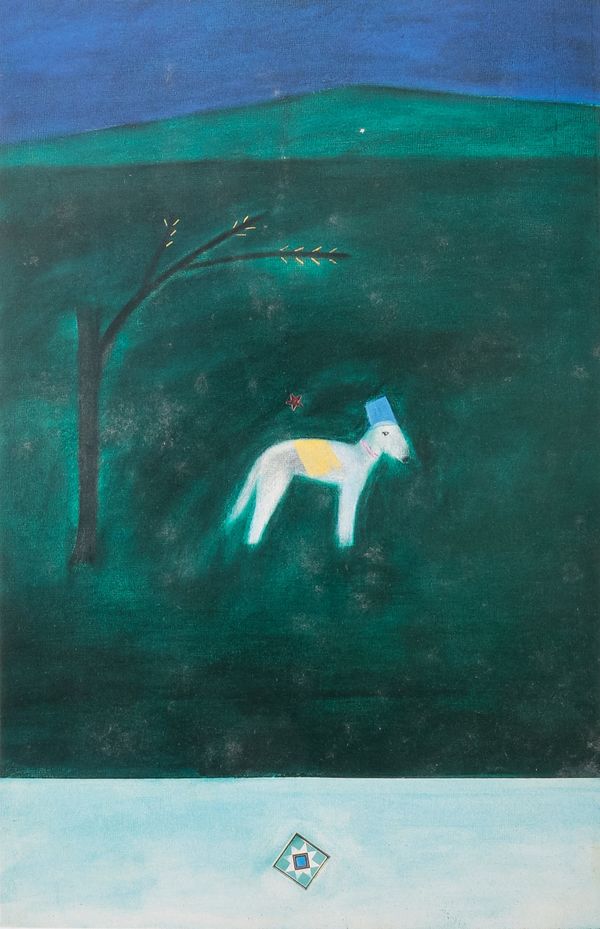 *CRAIGIE AITCHISON (1926-2009) 'Sugarbush Wearing Hat'