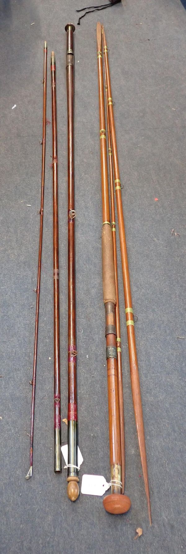 D. ENRIGHT & SON, TWO SALMON RODS