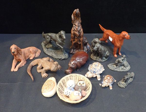 A COLLECTCION OF DOG AND OTHER ANIMAL MODELS