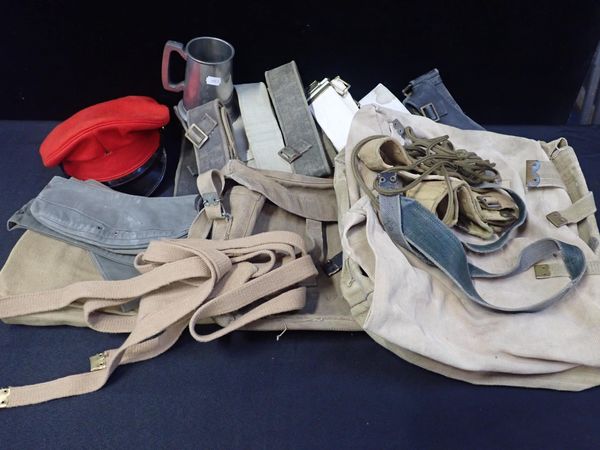 A QUANTITY OF MILITARY WEBBING