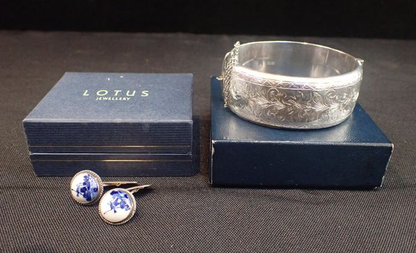 A SILVER BANGLE
